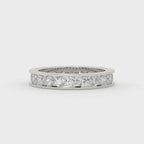 2 Carat Round Diamond Channel Set Ring