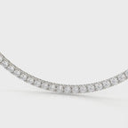 42.50 Carat Round Diamond Tennis Necklace