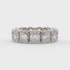 6.50 Carat Oval Diamond Full Eternity Wedding Band