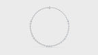 19 CT 16 Inches Station Necklace With 14K White Gold