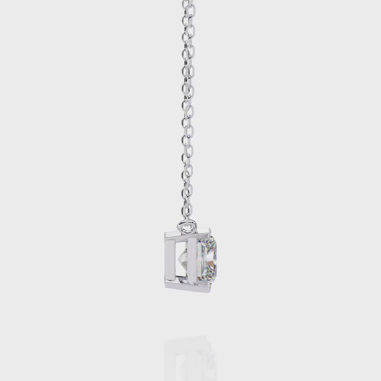 Gorgeous Radiant Solitaire Pendant