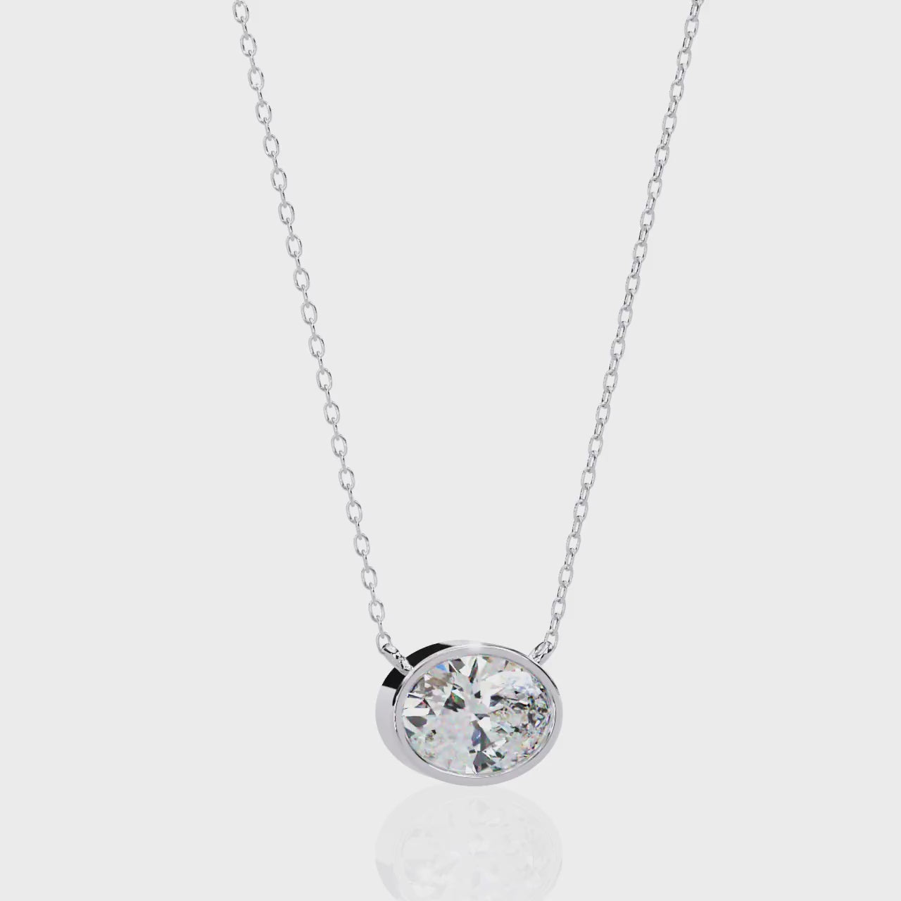 Chic Oval Bezel Pendant