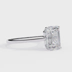 Emerald Cut Solitaire Diamond Engagement Ring