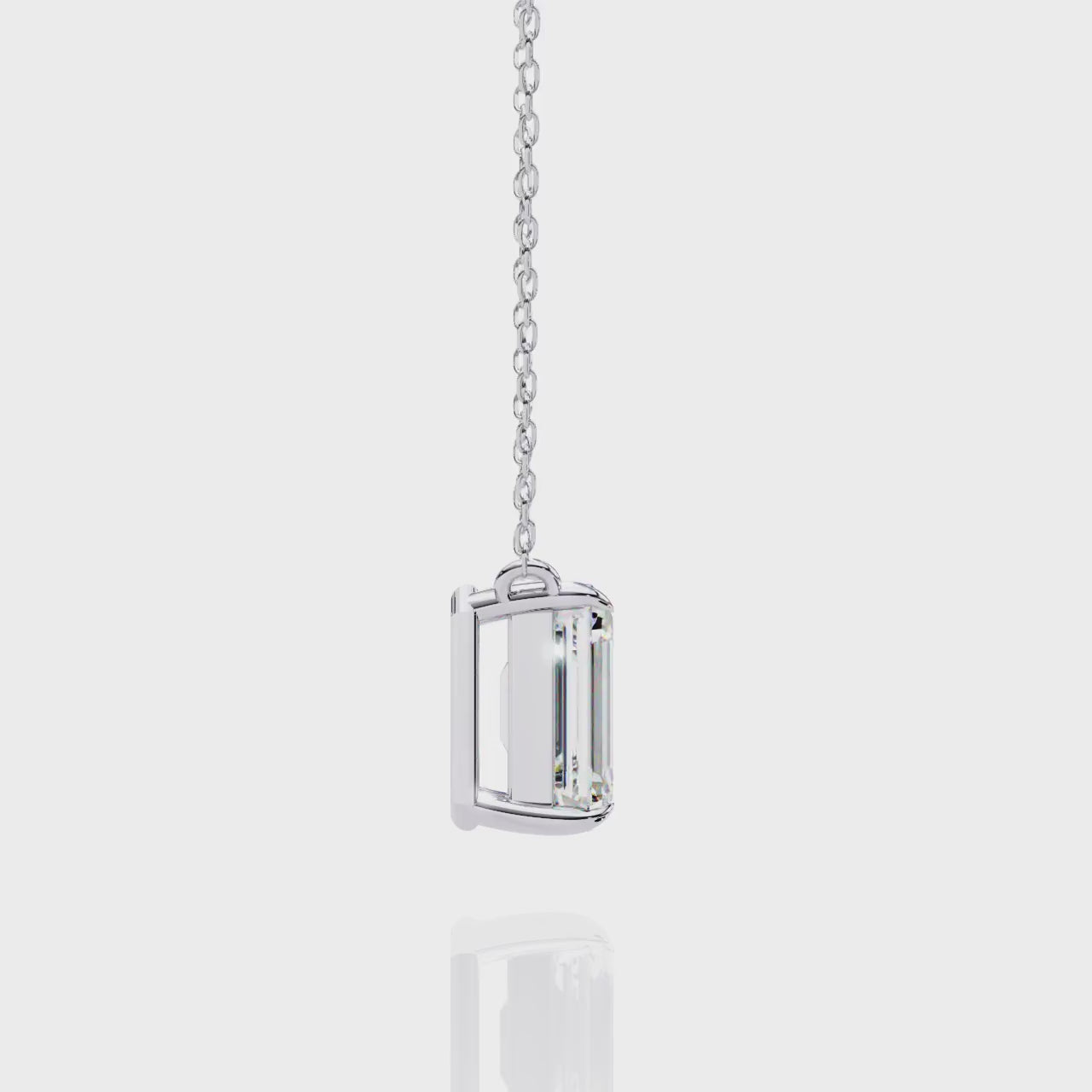Elegant Emerald 4 Prong Pendant