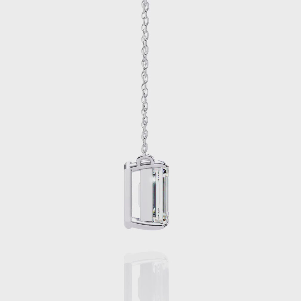 Elegant Emerald 4 Prong Pendant