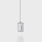 Elegant Emerald 4 Prong Pendant