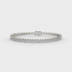 Marquise Shape Lab Diamond Tennis Bracelet