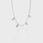 Oval Cut Lab Grown Diamond Chain Necklace