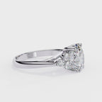 Multi Shape Lab Diamond Ring With Side Stones