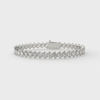 Classic Emerald Cut Diamond Tennis Bracelet