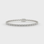 Multiple Oval Cut Lab Diamond Tennis Bracelet