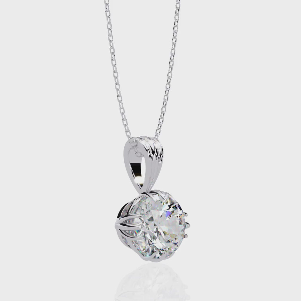 Charming Round Crown Pendant
