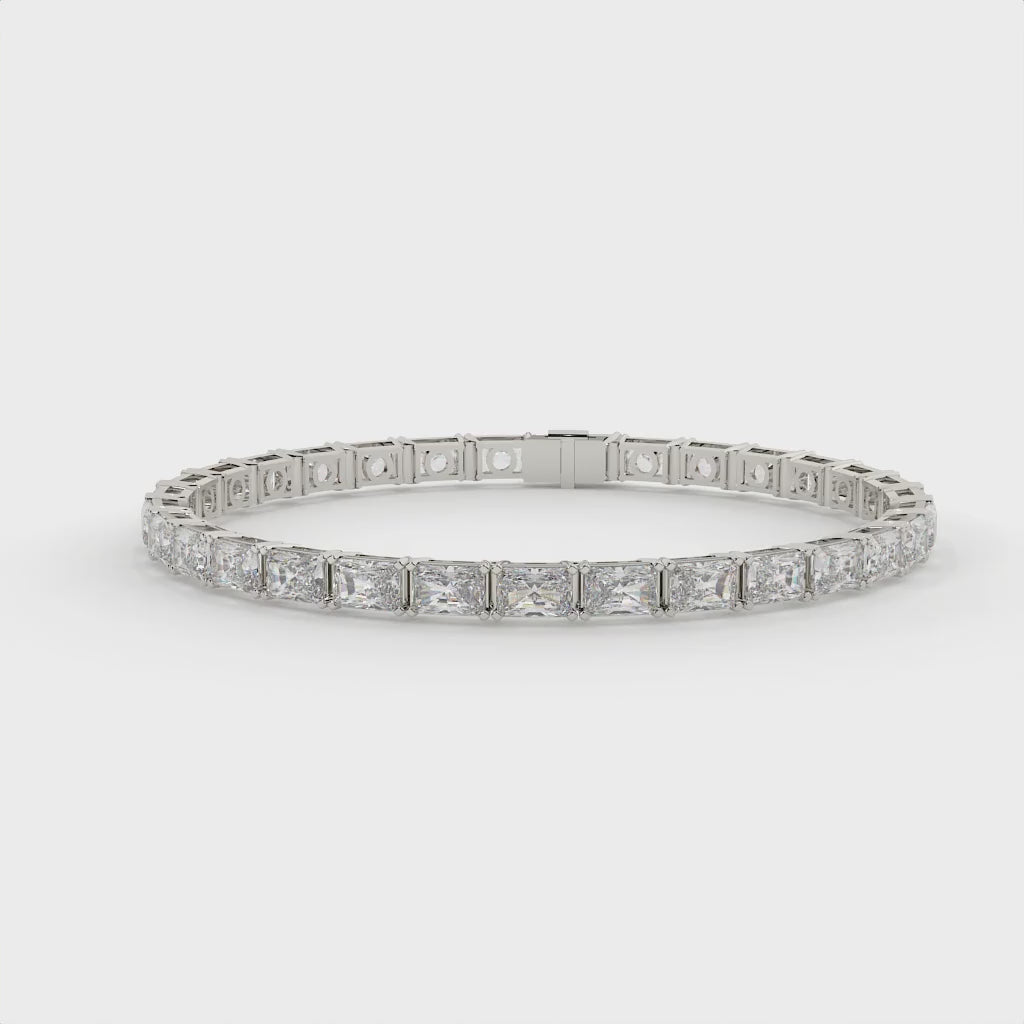 20.50 Carat Radiant Diamond Tennis Bracelet