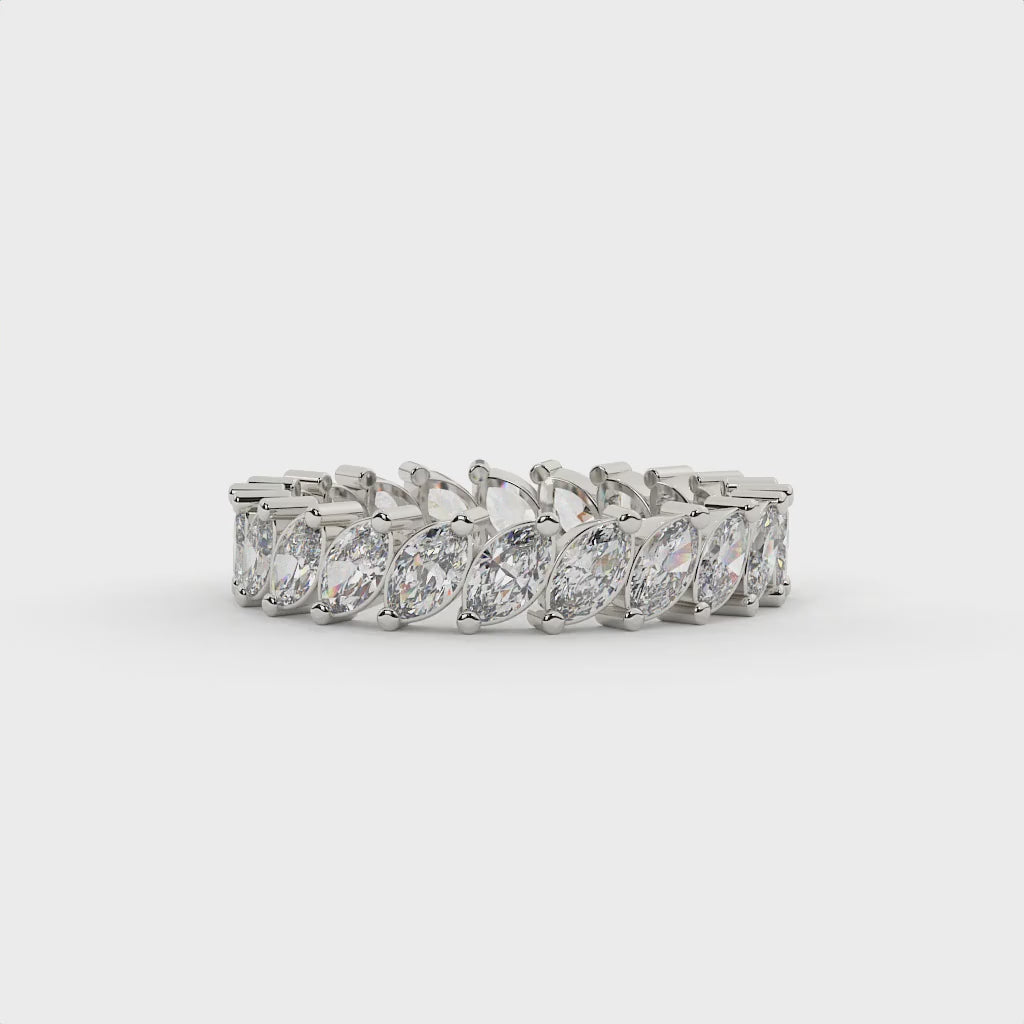 Marquise Diamond Full Eternity Wedding Band