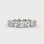 Lab Grown Round Diamond Full Eternity Anniversary Band