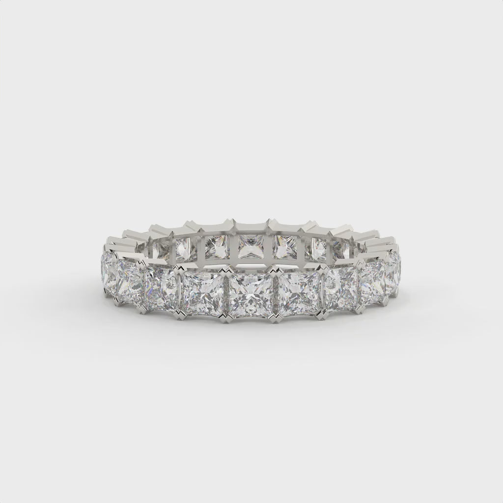 Princess Cut Lab Diamond Full Eternity Band