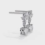 Multi Shape Lab Diamond Dangler Earrings