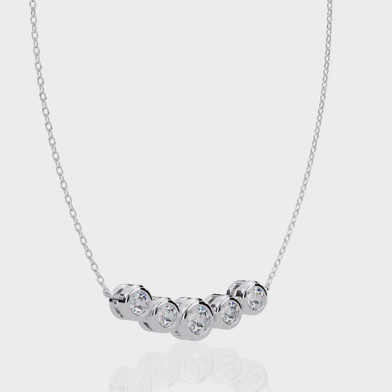 Round bezel setting pendant