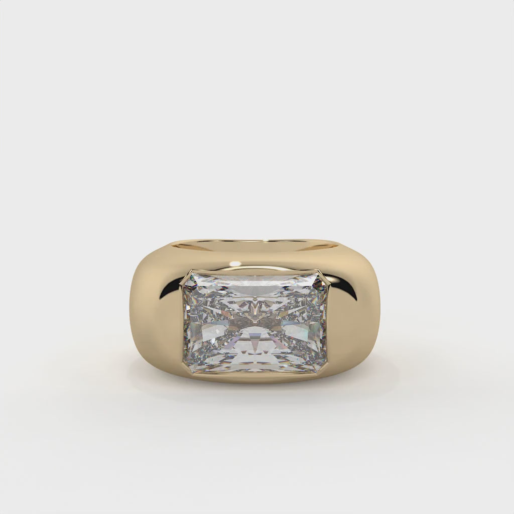 The Diane Lux - 8 Carat Radiant Diamond Solitaire Ring