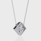 Stylish Princess Bezel Pendant