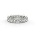 Diamond eternity ring on a white background