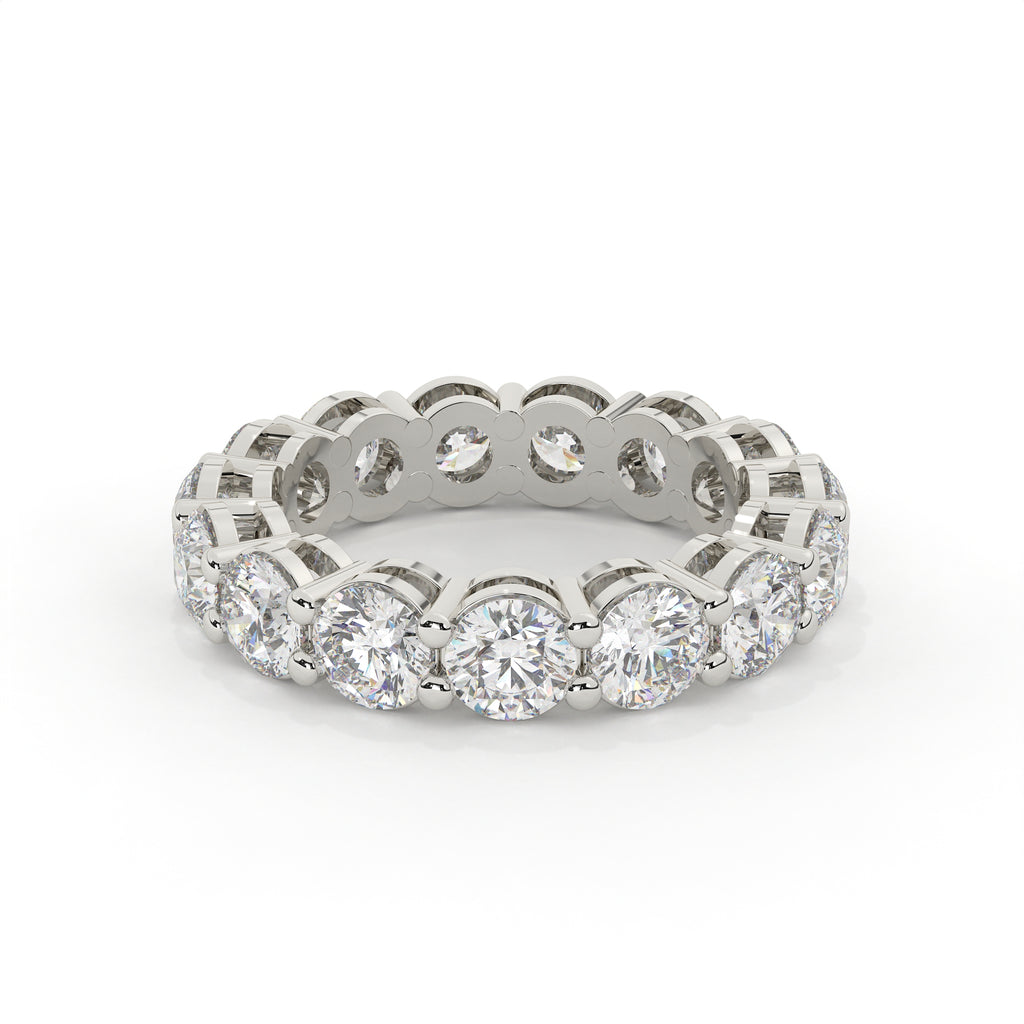 Diamond ring with a white background