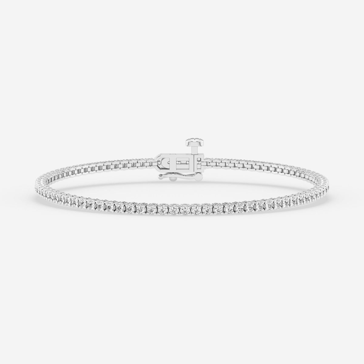 4-Prong Basket Tennis Bracelet