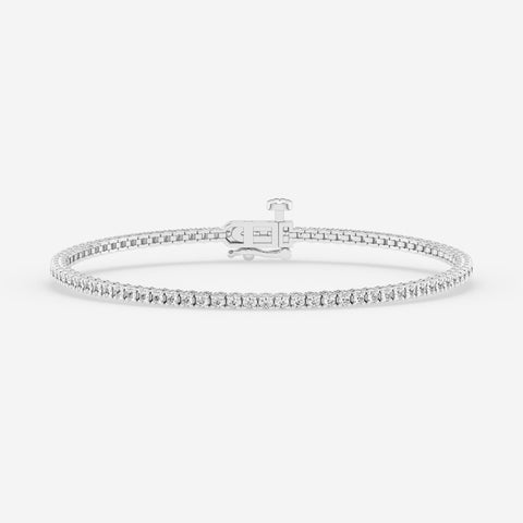 4-Prong Basket Tennis Bracelet