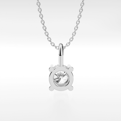 4-Prong Basket Solitaire Pendant