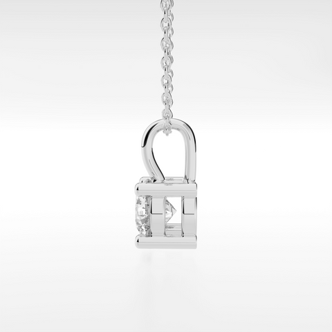 4-Prong Basket Solitaire Pendant