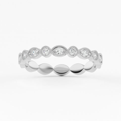 Petite Pave Lab Grown Diamond Stackable Wedding Band