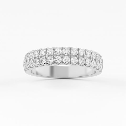 Double Row Anniversary Lab Grown Diamond Ring