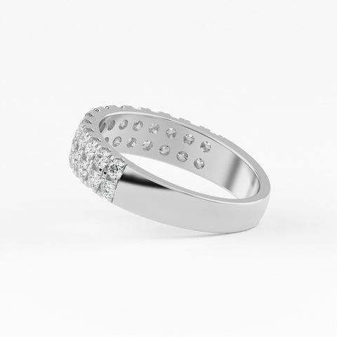 Double Row Anniversary Lab Grown Diamond Ring