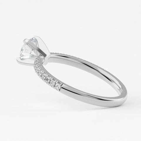 Petite Pave Lab Grown Diamond Engagement Ring