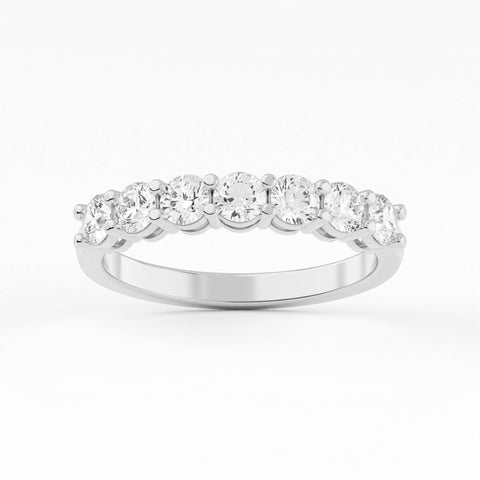 Round Seven Stone Diamond Ring 