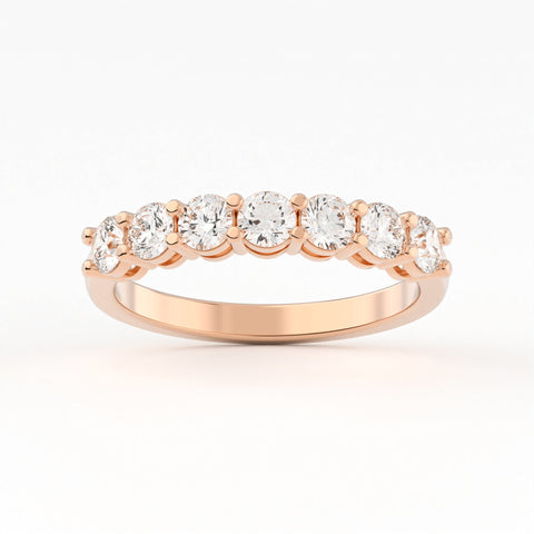 Round Seven Stone Diamond Ring 