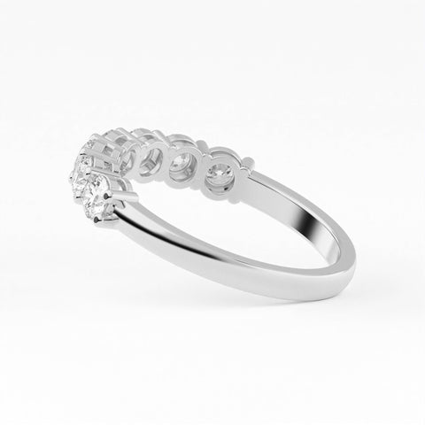 Round Seven Stone Diamond Ring 