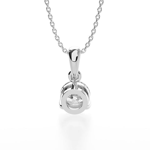 3-Prong Martini Solitaire Pendant