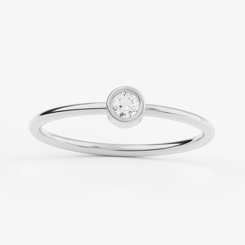 Full Bezel Solitaire Engagement Ring